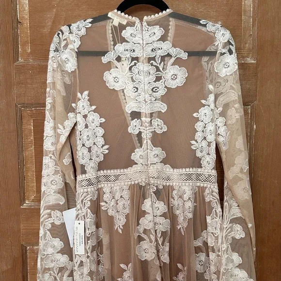 For Love And Lemons Temecula Lace Maxi Dress- Lace Maxi- Boho Wedding Dress - Picture 10 of 15